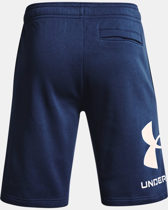 Men's UA Rival Fleece Big Logo Shorts, Blue, pdpMainDesktop image number 5